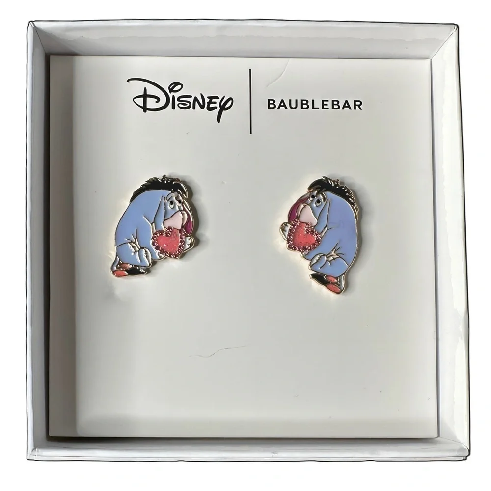 Disney Baublebar Eeyore Heart Earrings